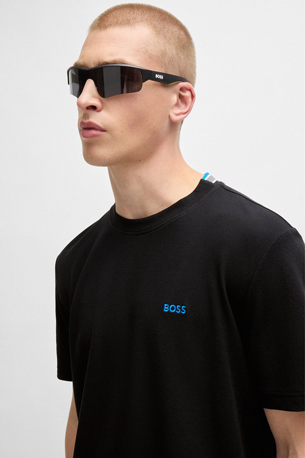 ΑΝΔΡΙΚΗ ΜΠΛΟΥΖΑ BOSS - 006 ΜΑΥΡΟ